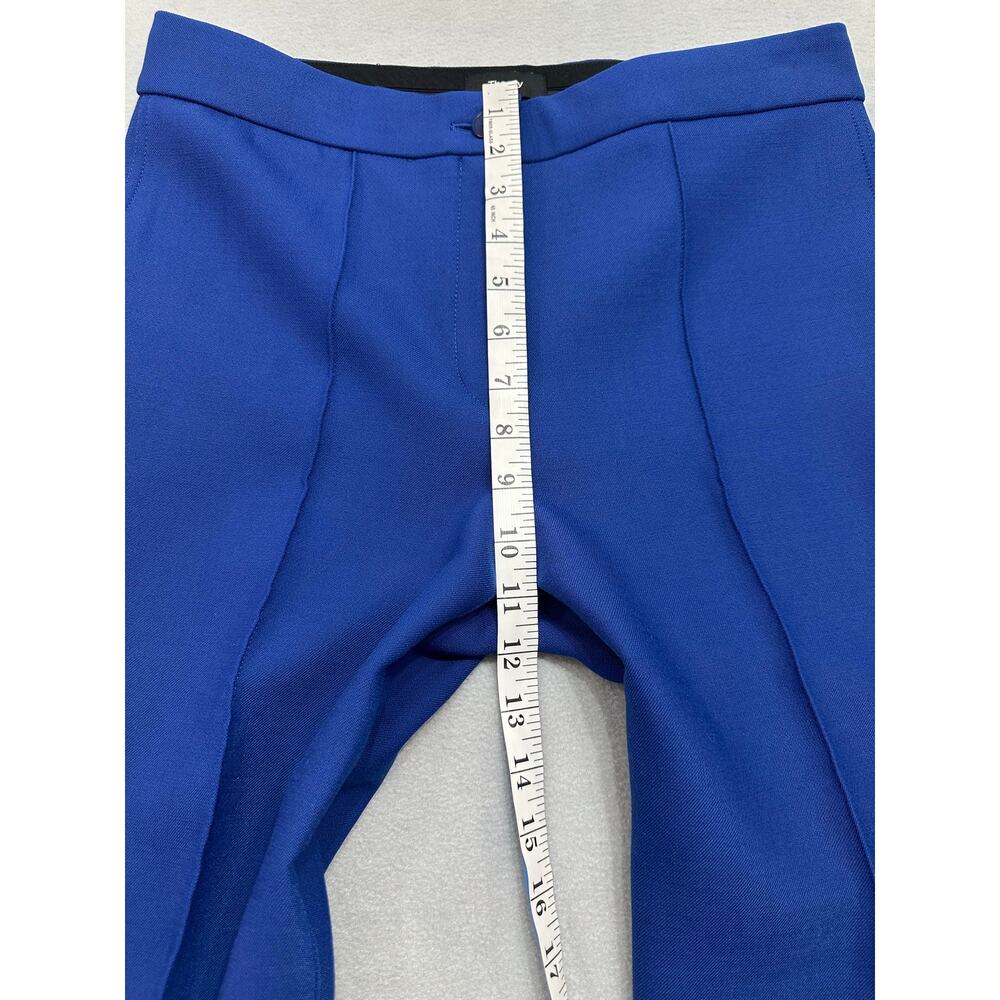 Theory Cardinal Trouser Canton Bistretch Royal Blue Pants Size 8 - Picture 9 of 11
